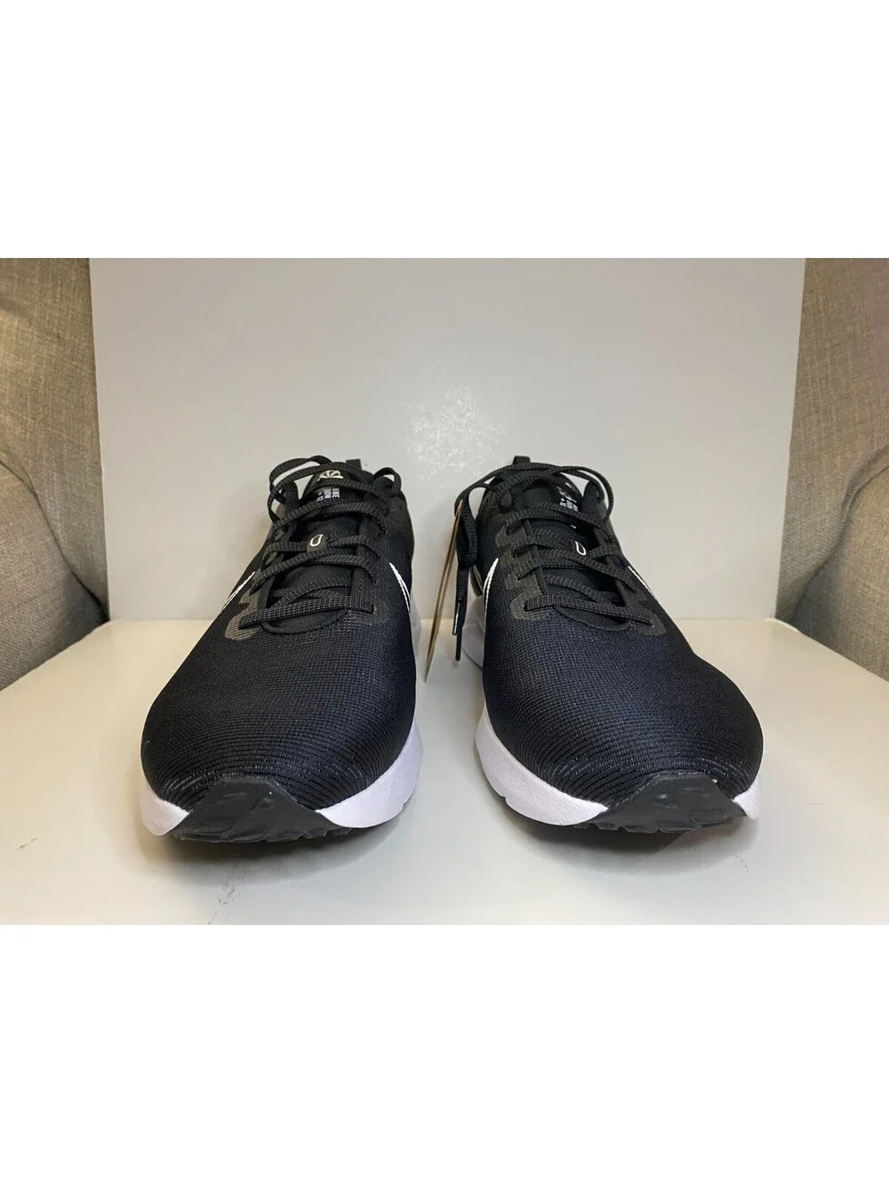 Nike Downshifter 12 DD9293-001 Mens Sneaker US 11 Black White Mesh Running Shoes